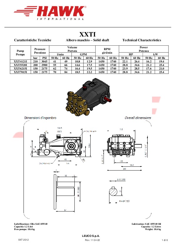 1 HAWK XXT serie 2012 Rev 11 04 22