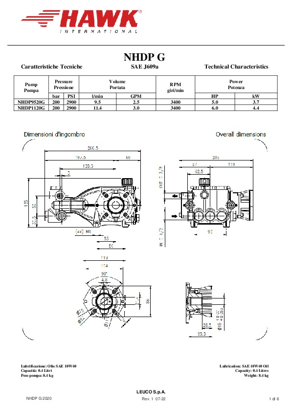 2 HAWK NHDP 200 BAR G 2020 Rev 1 07 2022