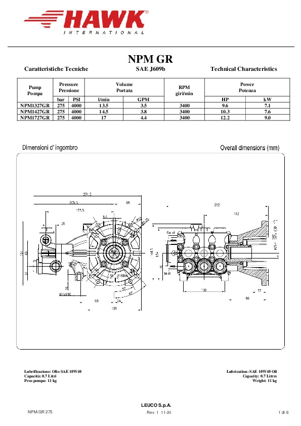 2 HAWK NPM GR serie 275BAR rev 1 commerciale