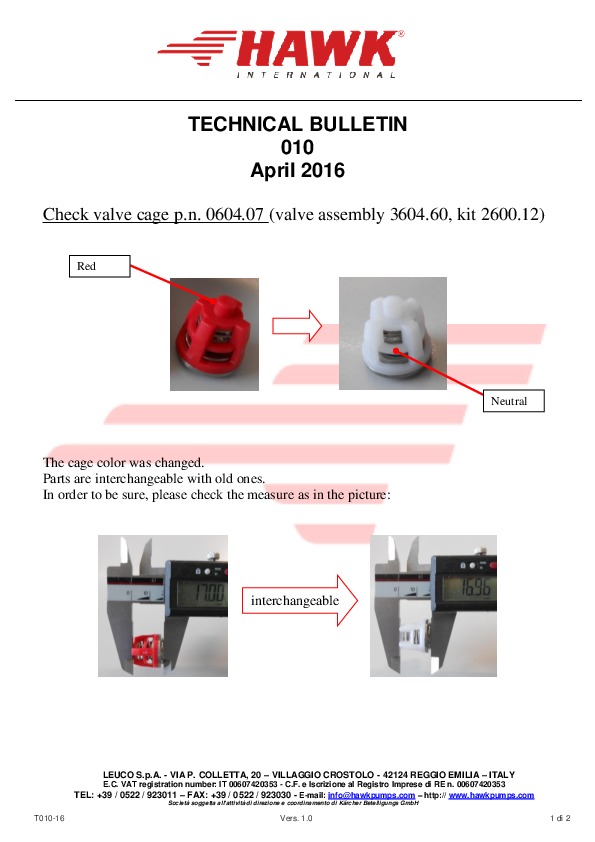 4 Leuco technical bulletin 010 gabbia VAM