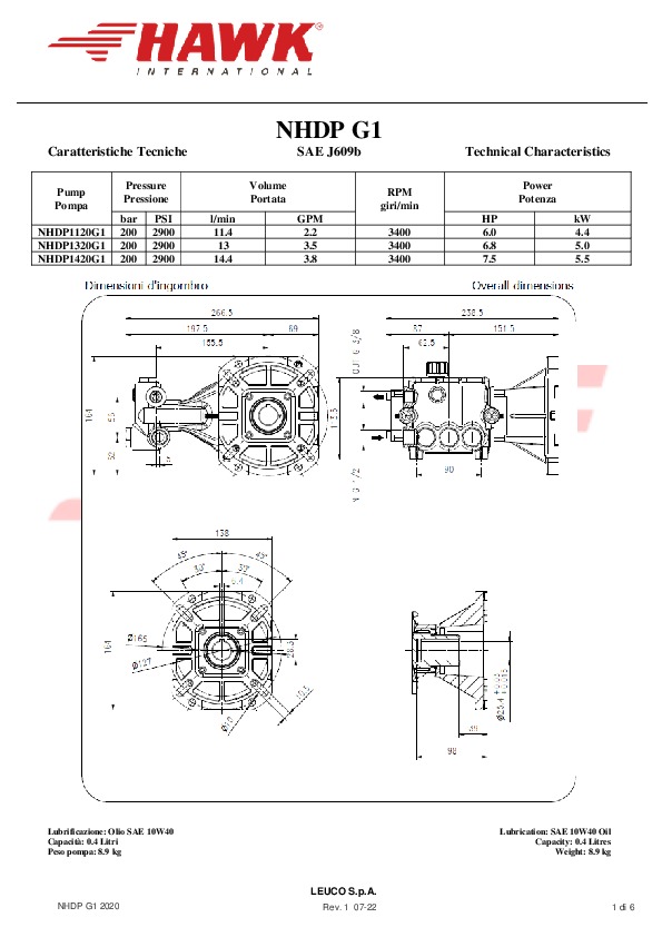 5 HAWK NHDP 200 BAR G1 2020 Rev 1 07 2022