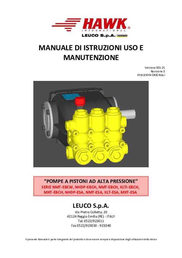 MANUALE POMPE CHIMICHE 2020 REV 3 ITA