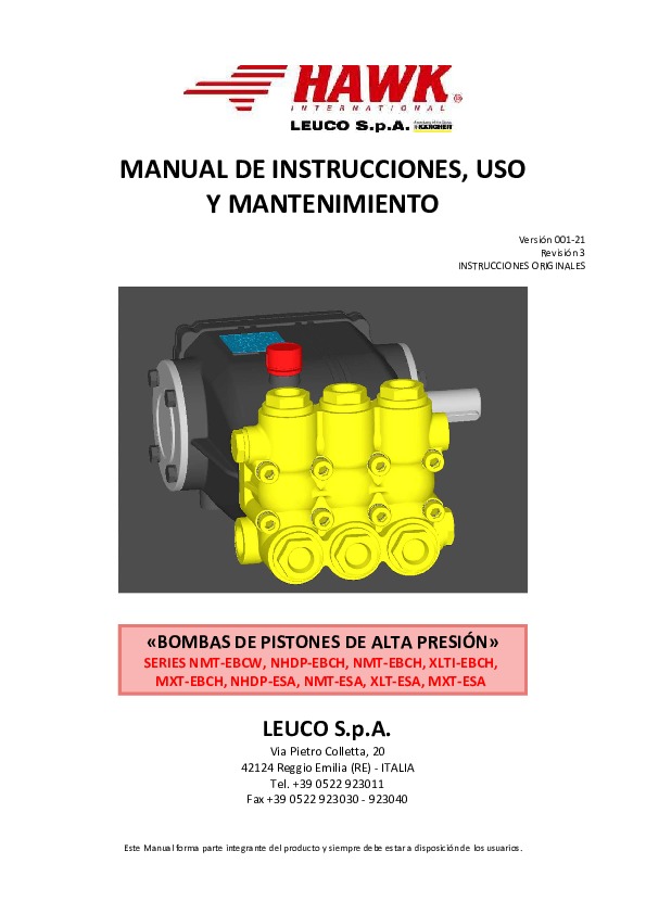 PR505 MANUALE POMPE CHIMICHE 2020 REV 3 ES